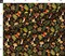 Various Fabrics by the Yard or Fat Quarter Thanksgiving Forest Black Antique Mushroom Mushrooms Farmhouse Autumn Custom Printed Fabric by Spoonflower